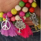 AB301 - IBIZA Armbänder mit Trodeln und Anhängern gemischt