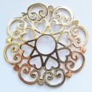  MS017 - Sammelmedallions filligranes Muster 33mm