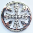  MS005 - Sammelmedallions Kreuz m. Steinen 33mm