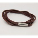 AB104 - Wickelarmband aus Leder braun