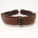 AB110 - Leder Armbänder braun 
