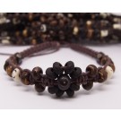 AB013 Armbänder Makramee Blume natur
