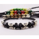 AB070 - Armbänder Makramee kl. Blümchen bunt 