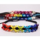 AB075 - Armbänder Makramee kl. Blümchen rainbow