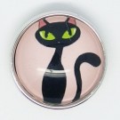  CH142 - Schmuck Druckknöpfe black cat 