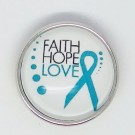 CH148a - Schmuck Druckknöpfe FAITH, HOPE, LOVE ( Glaube, Libe , Hoffnung )