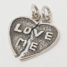 SS050 - doppelter Kettenanhänger Love Me 
