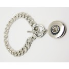 CHA010 - Breite Gliederarmbänder für Schmuck Druckknöpfe m. Knebelverschluss
