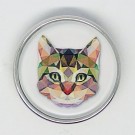 CH093 - Schmuck Druckknöpfe Katzenkopf
