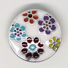 CH042a - Schmuck Druckknöpfe bunte Blüten