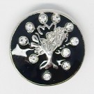 CH151 - Schmuck Druckknöpfe Baum Steine 