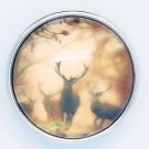 CH065 - Schmuck Druckknöpfe Hirsch braun