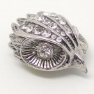CH053 - Schmuck Druckknöpfe Vogelkopf mit Glitzersteinen