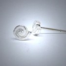 OS087 Ohrstecker aus Silber Spirale