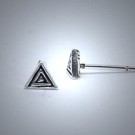 OS096 Ohrstecker aus Silber Dreieck