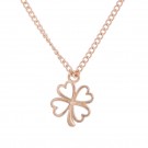  KB003 - Modeschmuck Ketten Kleeblatt, Wish ( Wunsch )