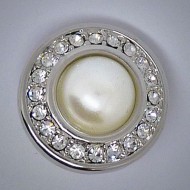 CH024 Schmuck Druckknöpfe Perle Steine