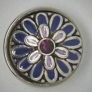 CH149 - Schmuck Druckknöpfe Blüte lila töne