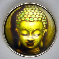 CH259 - Schmuck Druckknöpfe, Buddhakopf 