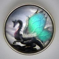 CH269 - Schmuck Druckknöpfe, Drache