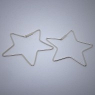 CR040 Creolen Stern aus Silber