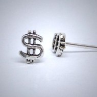 OS040 Ohrstecker aus Silber Dollar