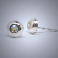 OS125 Ohrstecker aus Silber Stein kristal gr.