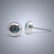 OS126 Ohrstecker aus Silber Stein türkis gr.