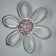 CH089 Schmuck Druckknöpfe Blume gr. rosa