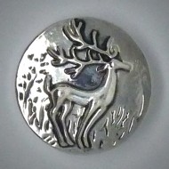 CH129 Kettenanhänger für Schmuck Druckknöpfe Hirsch