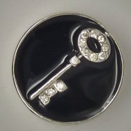 CH017 - Schmuck Druckknöpfe Schlüssel mit Steinen