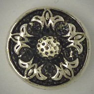  CH197 - Schmuck Druckknöpfe Blütenornament 