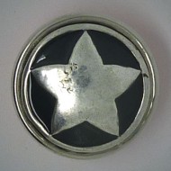 CH145 - Schmuck Druckknöpfe silberner Stern 