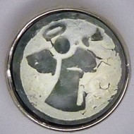 CH236 - Schmuck Druckknöpfe Engel grau Stein