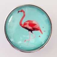 CH099 - Schmuck Druckknöpfe Flamingo