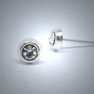 OS116 Ohrstecker aus Silber Stein kristal gr. 
