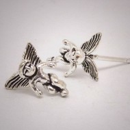 OS230 Ohrstecker aus Silber - Engel