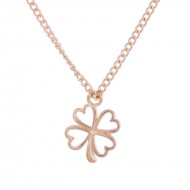  KB003 - Modeschmuck Ketten Kleeblatt, Wish ( Wunsch )