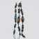 AB054 Armbänder Makramee Stein u. Korallenperlen