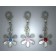 CC009 Charms, Anhänger Blumen gem.