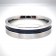 STR002 Ringe aus Edelstahl Ring m. schwarzem Streifen