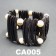 CA001_5 Armbänder aus Kokos und Samen (Tagua)