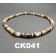 CK041 Surferketten, Ketten aus Kokos und Fischknochenperlen