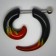 FP006_4 Fake Plugs Spirale Flamme