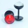 FP009_5 Fake Plugs Edelstahl Stein rot