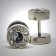 FP010_3 Fake Plugs Edelstahl Steine Motiv