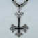MK051 Ketten Kreuz verkert schwarz