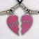 MK134 Ketten I Love You geteilt rosa