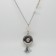 CHK015 - Kette für Schmuck Druckknöpfe lang mit Quaste aus Perlen