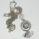 CHK015 - Kette für Schmuck Druckknöpfe lang mit Quaste aus Perlen